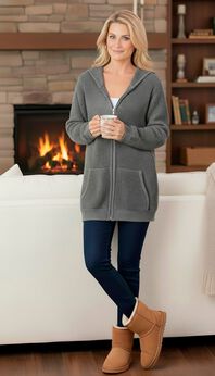 Plus Size Grey Hoodies