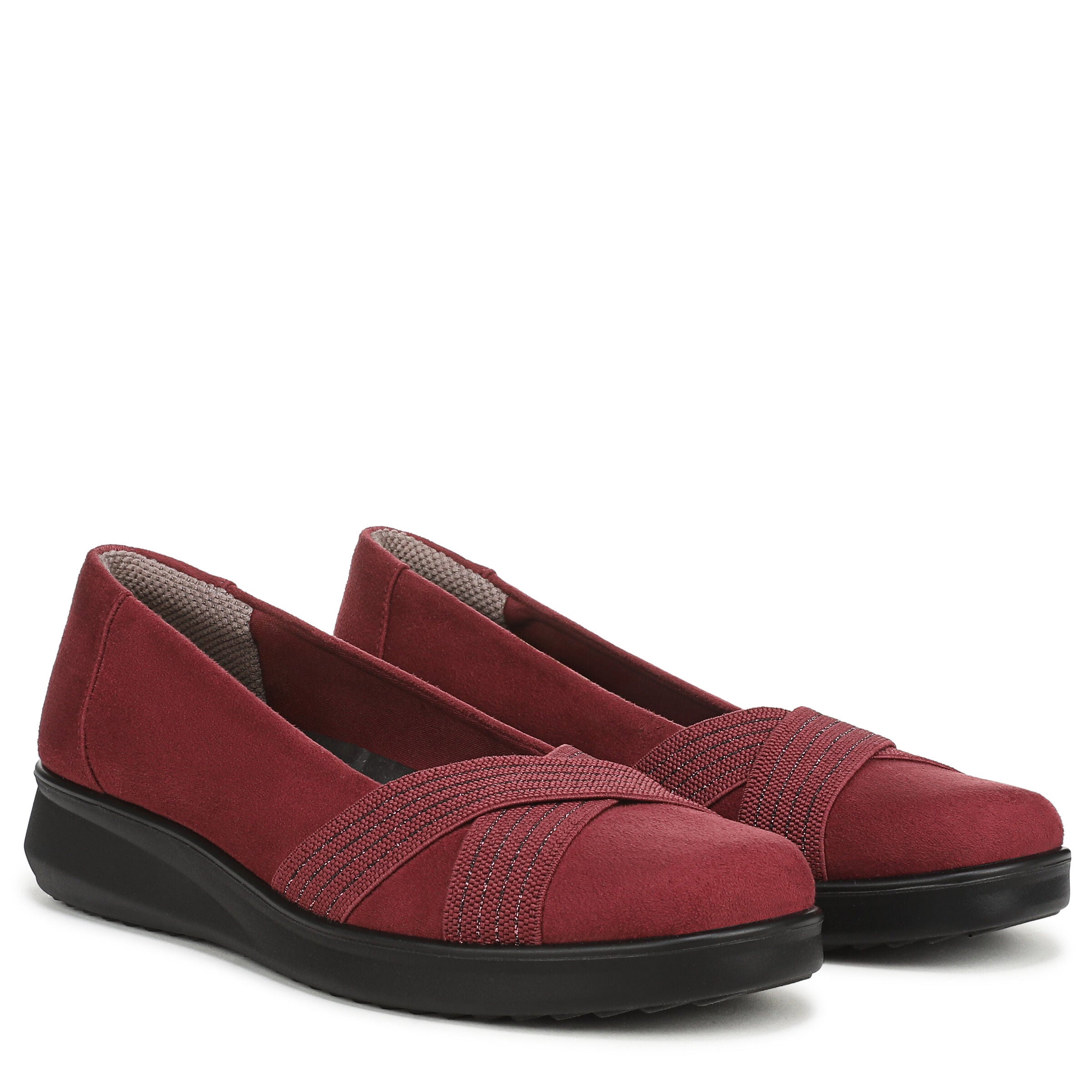 Fairleigh Ballet Flat, MERLOT RED, alternate image number 2
