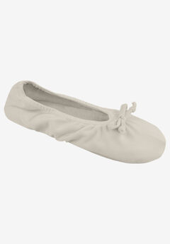 Stretch Satin Ballerina Slippers