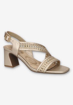 Rowan Square Toe Block Heel Sandal