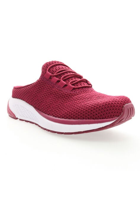Tour Knit Slide Sneaker, WINE, hi-res image number null