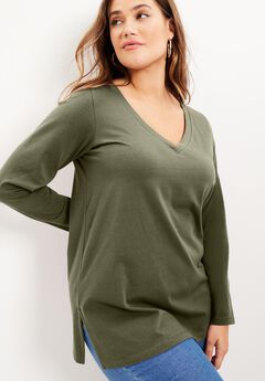 Long-Sleeve V-Neck One + Only Tunic