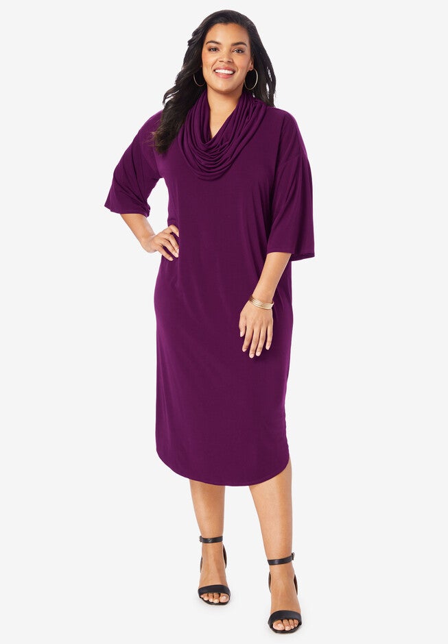 CowlNeck Dresses Woman Within