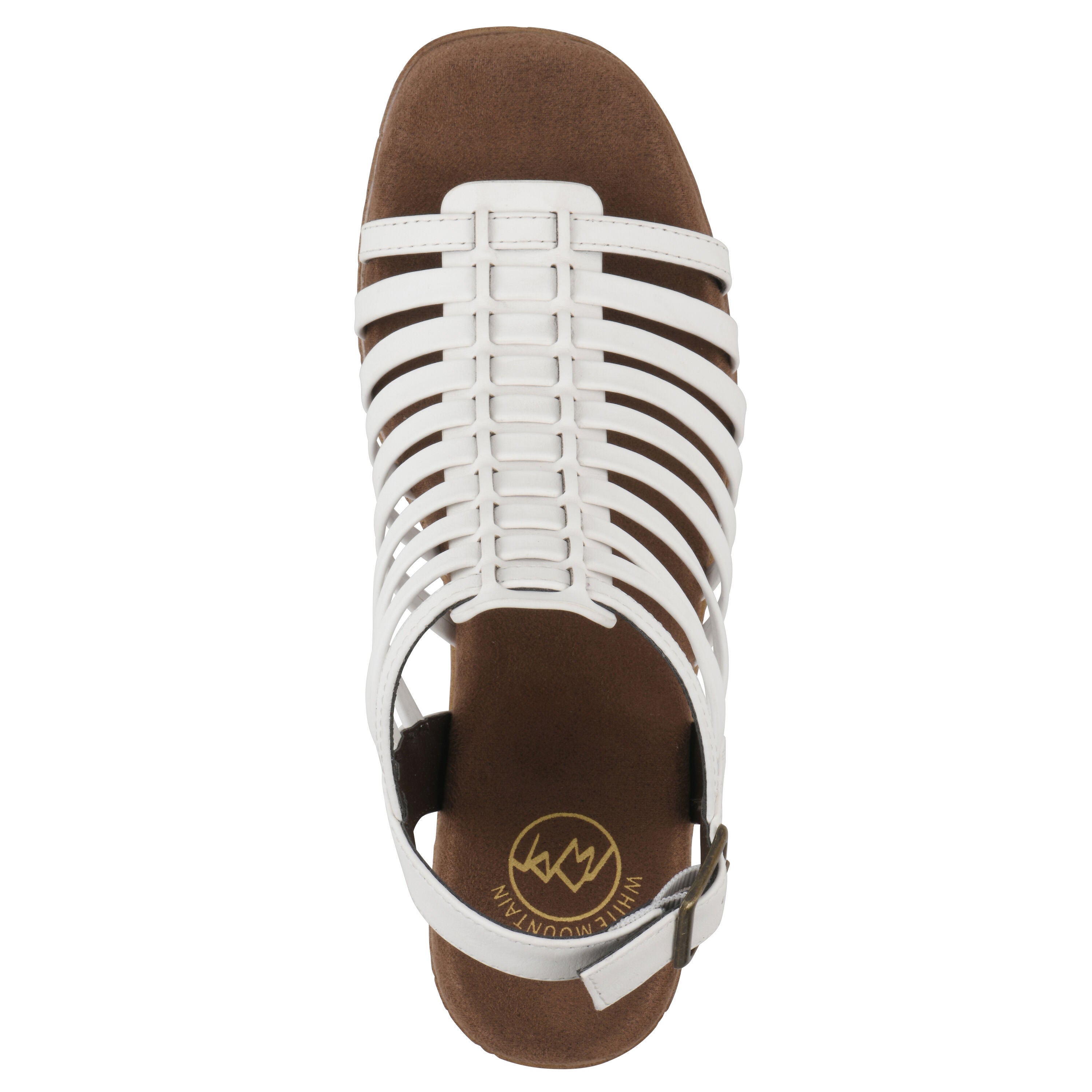 Barbea Platform Sandal, WHITE SMOOTH, alternate image number 4
