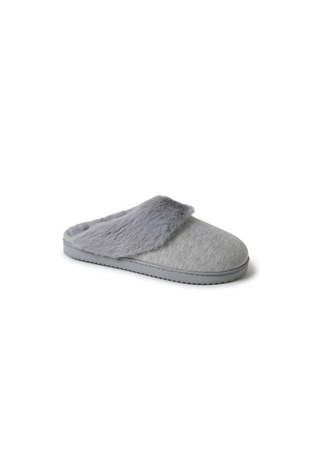Dahlia Rib Knit Scuff Slipper, LIGHT HEATHER GREY, hi-res image number null