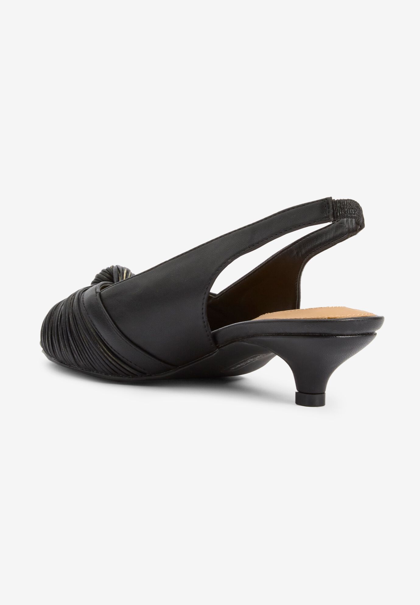 The Katelyn Slingback, BLACK, on-hover image number 1