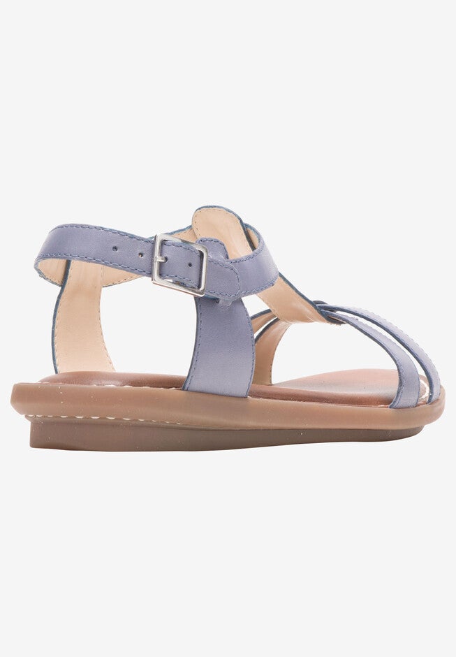 Olive T-Strap Sandal , , on-hover image number null