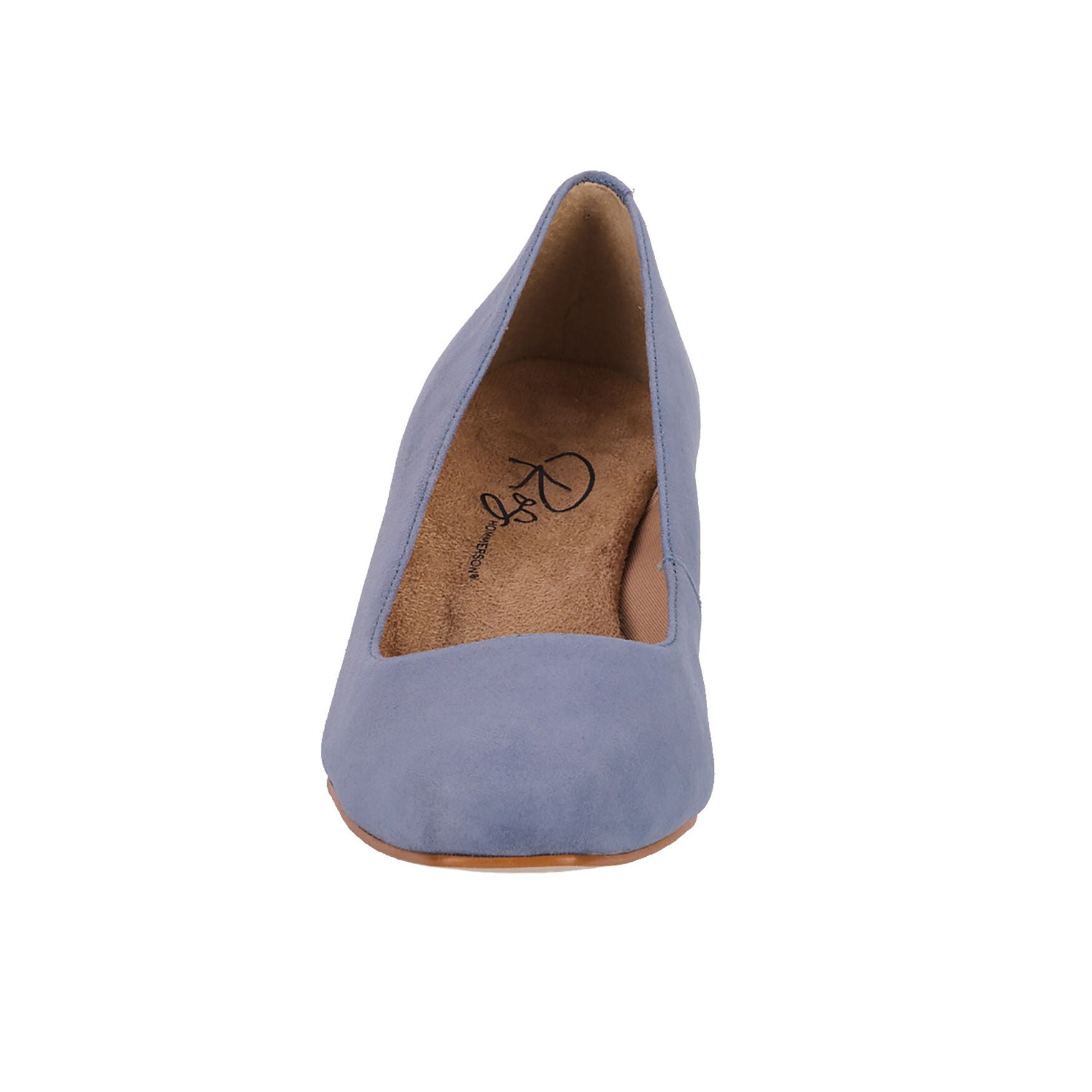 Meredith Square Toe Suede Pump, LIGHT BLUE SUEDE, alternate image number 4