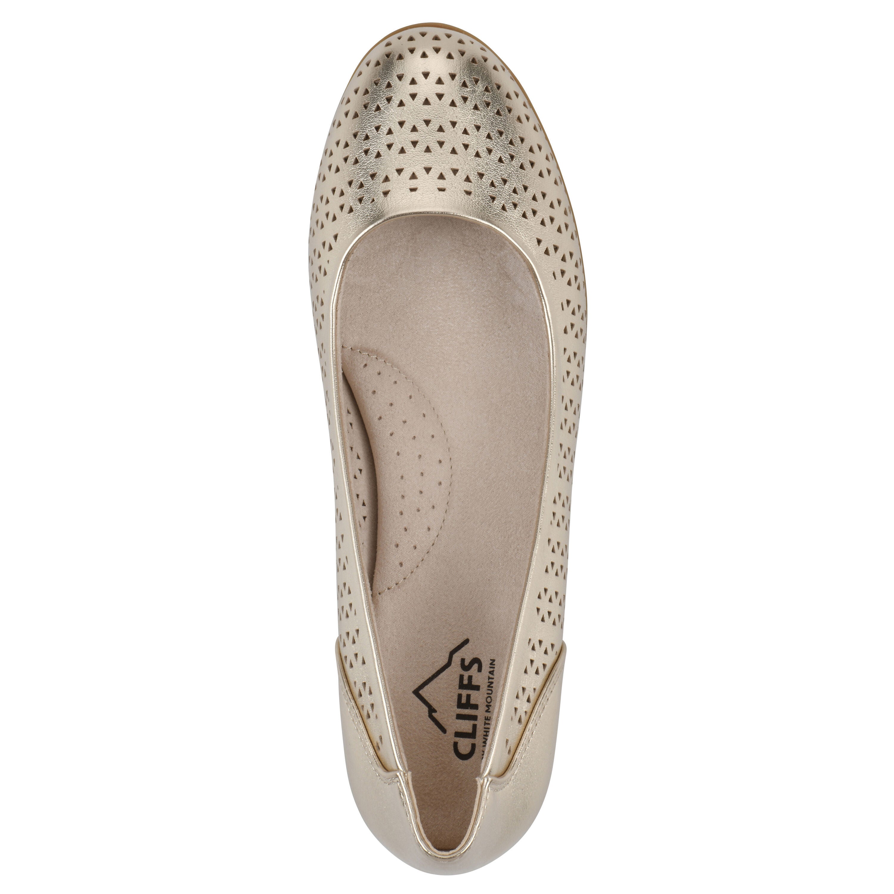 Cindy Ballet Flat, GOLD METALLIC, alternate image number 4