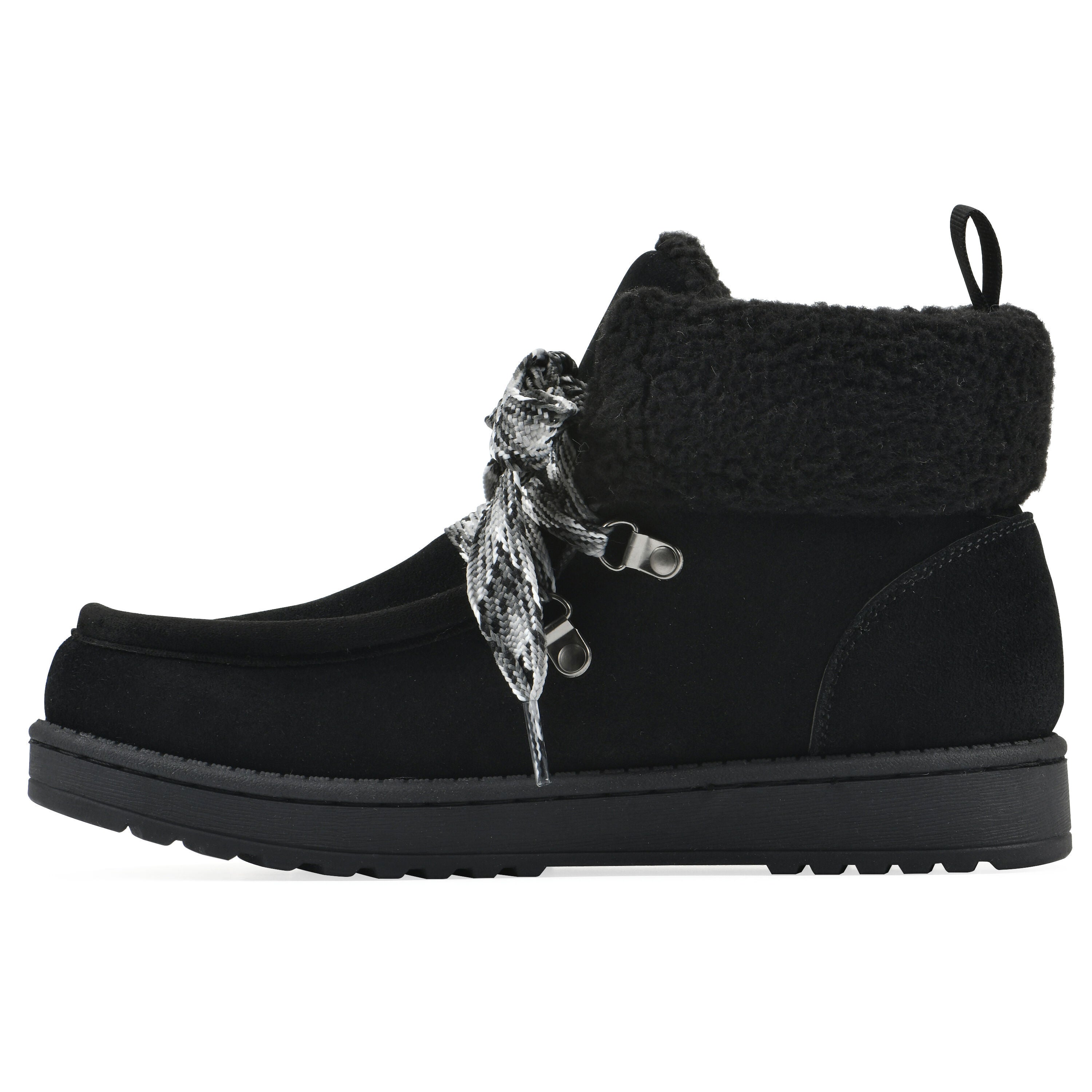 Icebox Faux Fur Leather Bootie, BLACK SUEDE, alternate image number 3