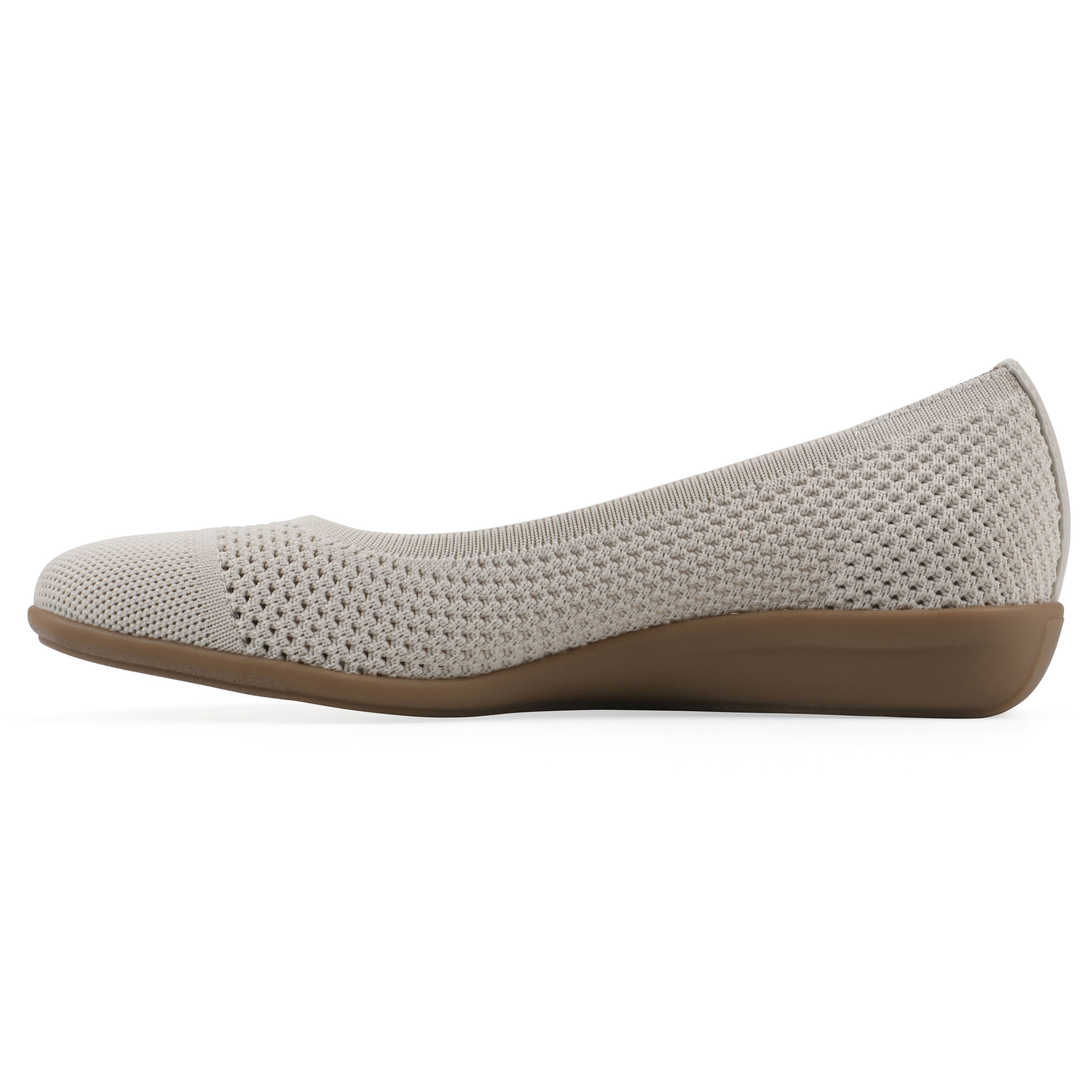 Florian Ballet Flat, CREAM FABRIC, alternate image number 3