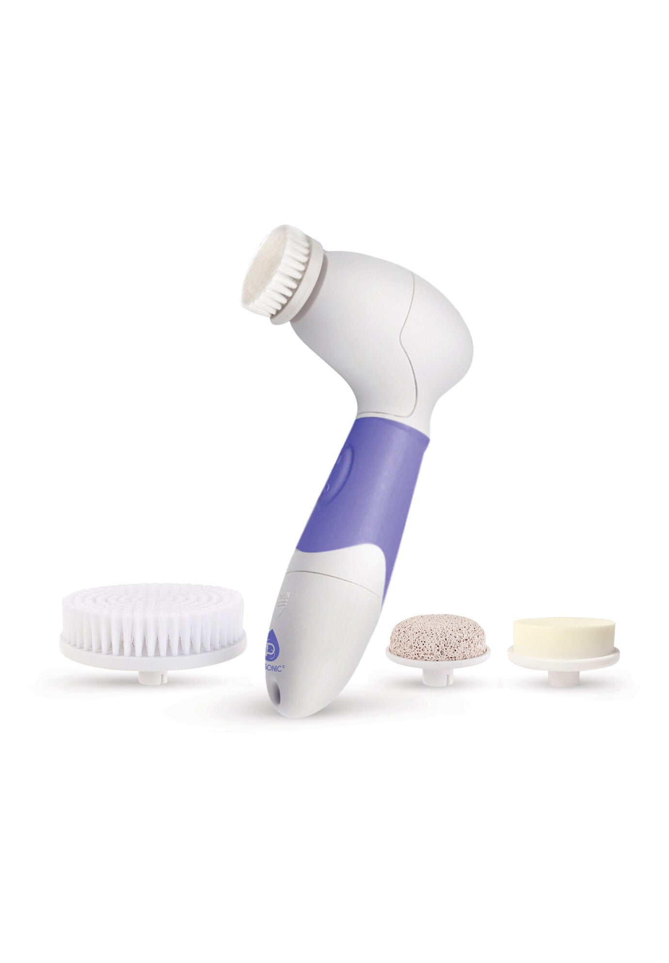 Waterproof Facial/Body Cleansing Brush-Aqua, PURPLE, hi-res image number 0