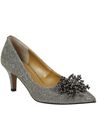 Tacith Pump , PEWTER DANCE GLITTER, hi-res image number null