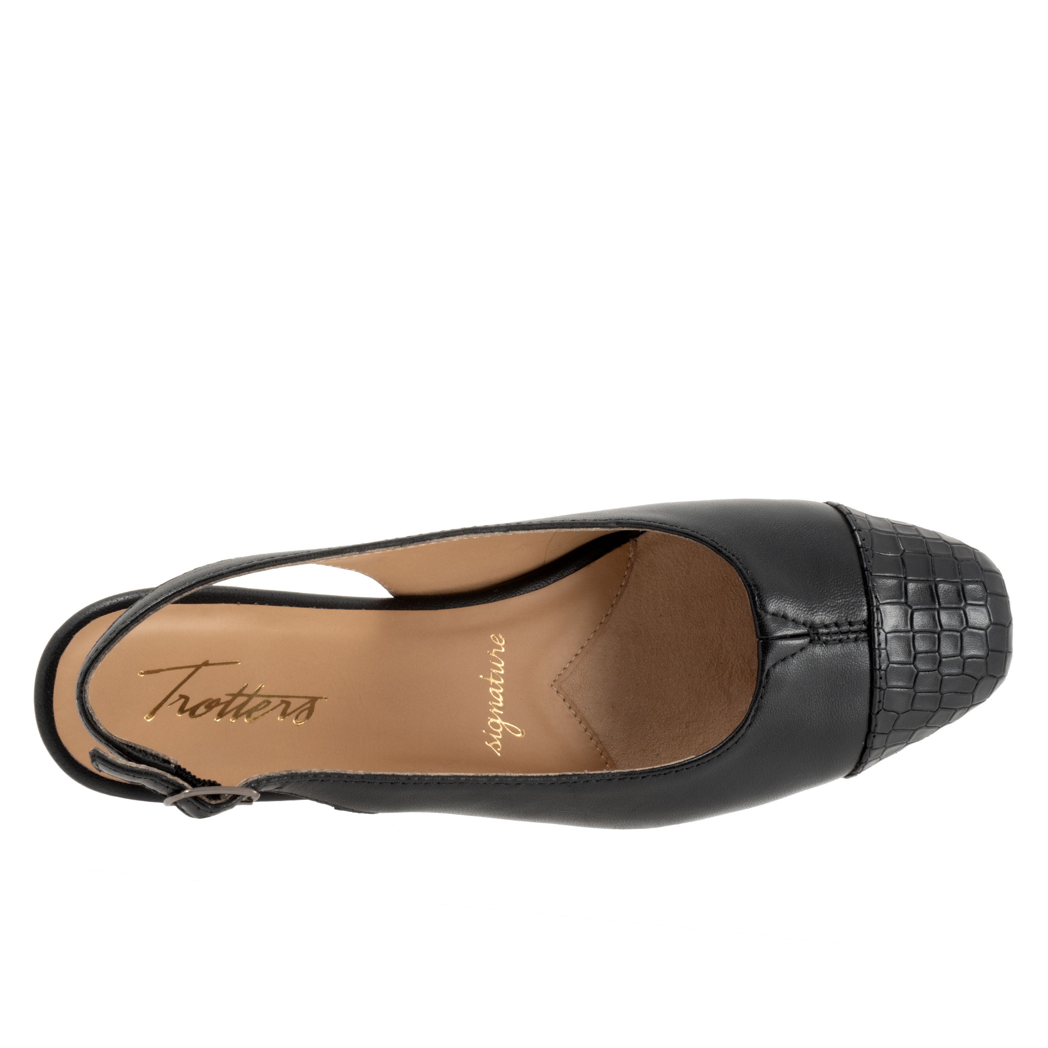 Dea Wedge Pump, DARK BLACK CROCO, alternate image number 3