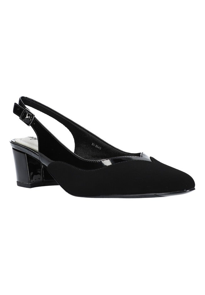 Takayla Slingback , BLACK SUEDE, hi-res image number null