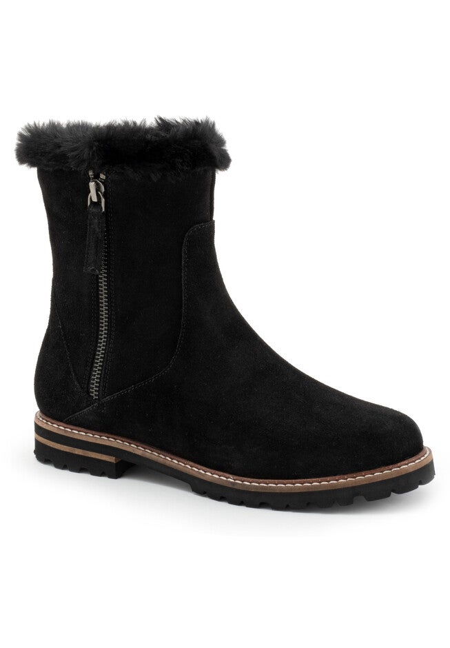 Forever Mid Calf Boot, BLACK SUEDE, hi-res image number 0