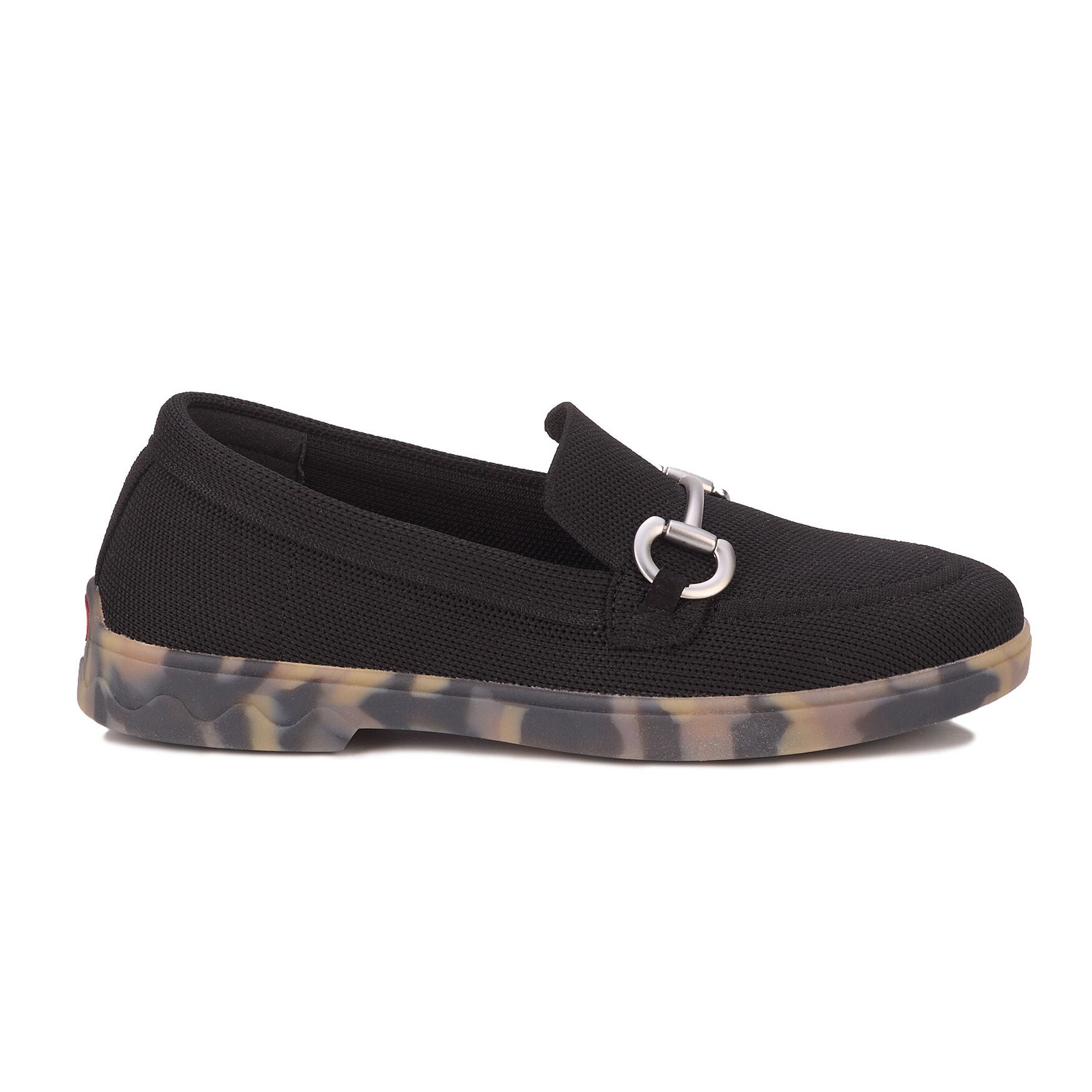 Gwyneth Stretch Knit Loafer, BLACK, alternate image number 2