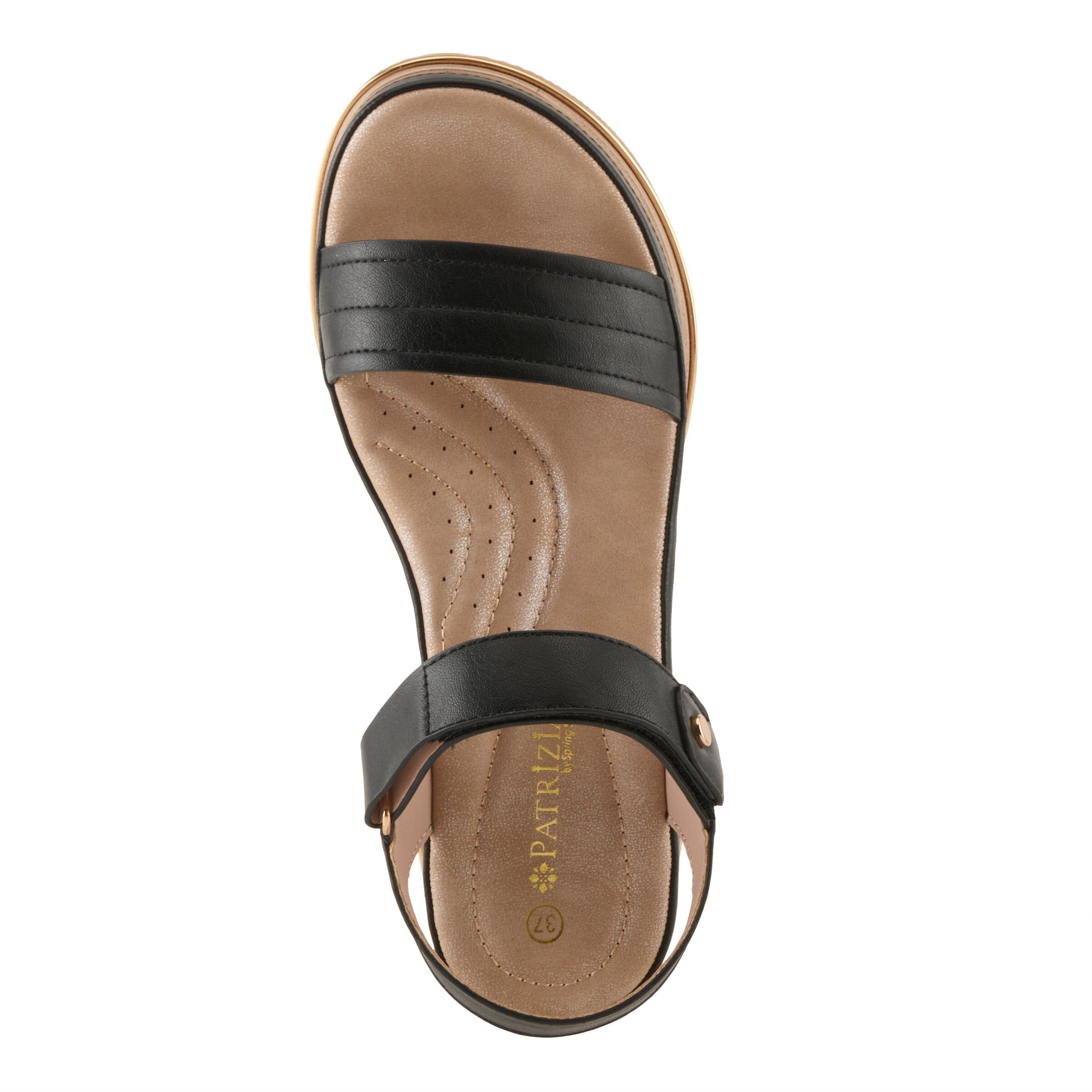 Sahil Wedge Sandal, BLACK, alternate image number 3
