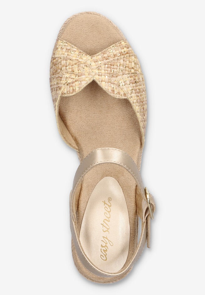 Miramar Espadrille Wedge Sandal, METALLIC WOVEN, alternate image number null