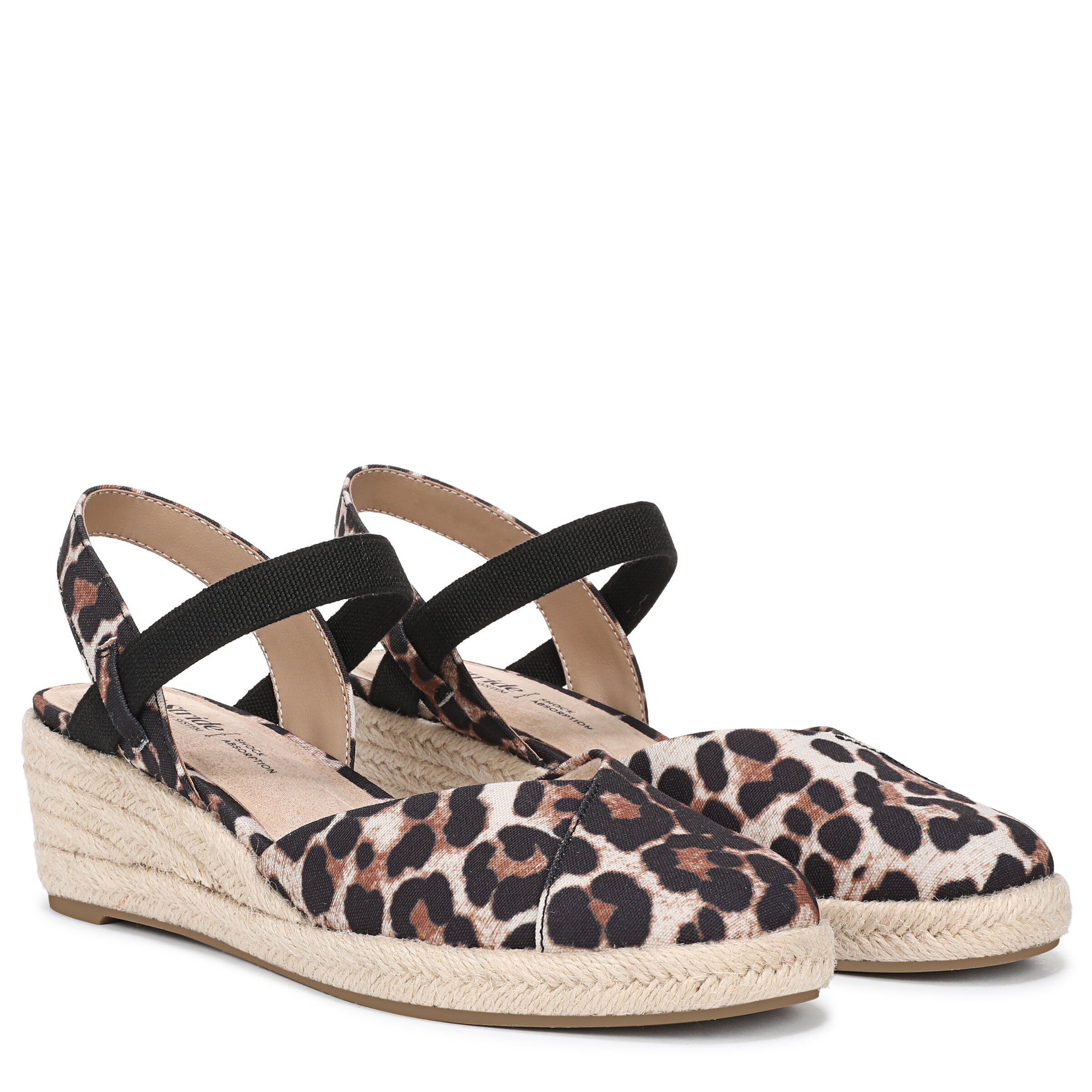 Pilar Wedge Sandal, LIGHT LEOPARD, alternate image number 2