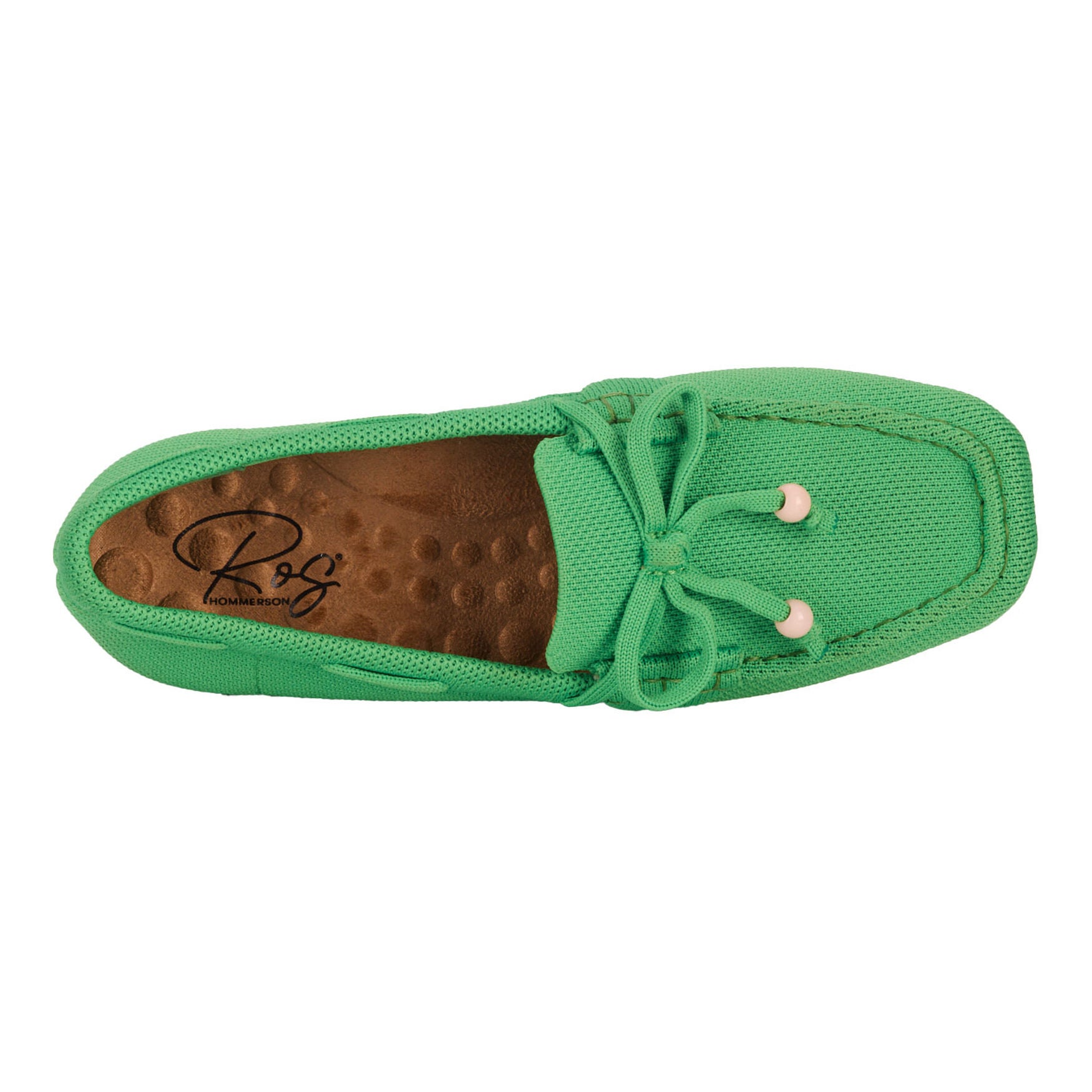 Neve Flat Knit Moccasin, GREEN KNIT, alternate image number 5