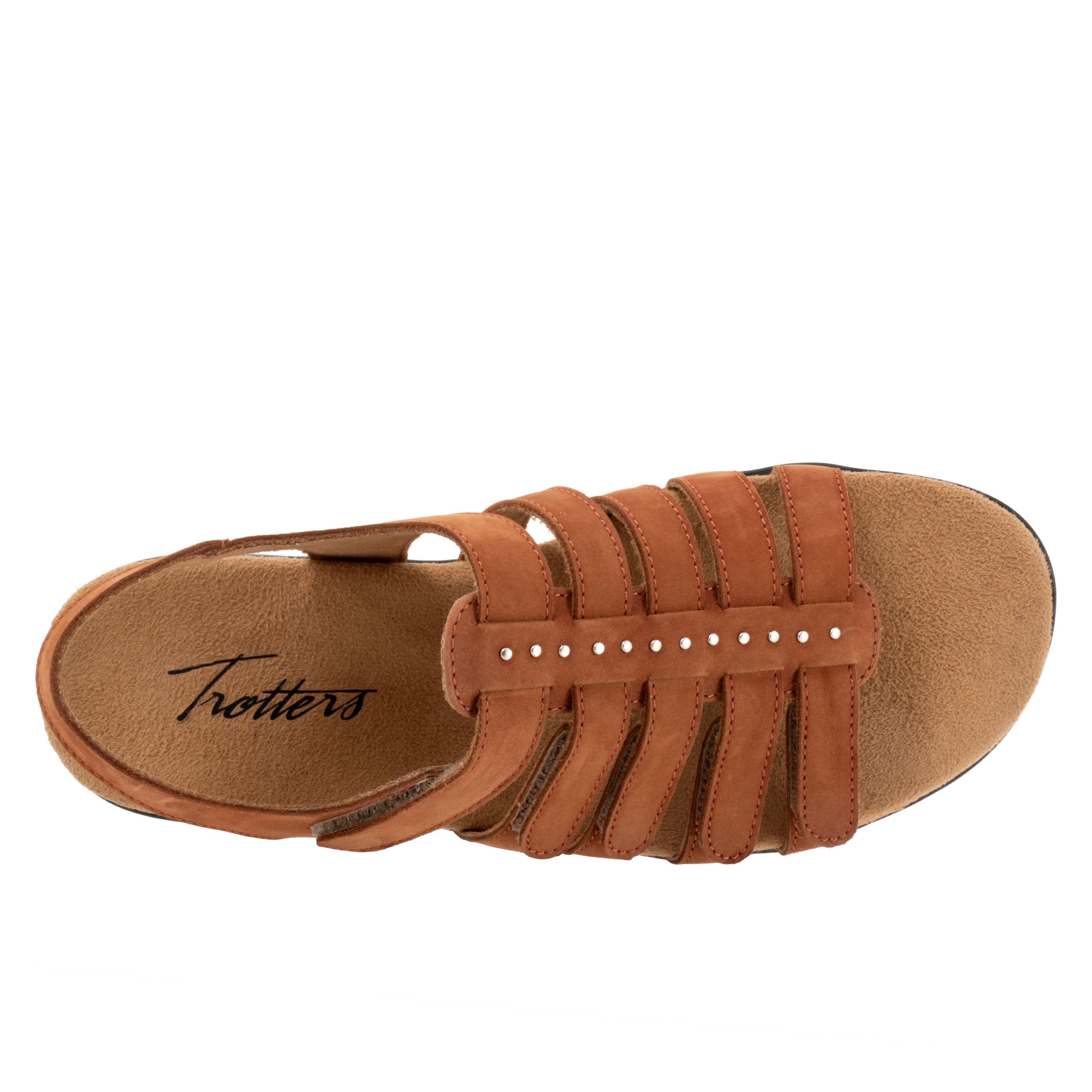 Riki Studs Sandal, LUGGAGE NUBUCK, alternate image number 3