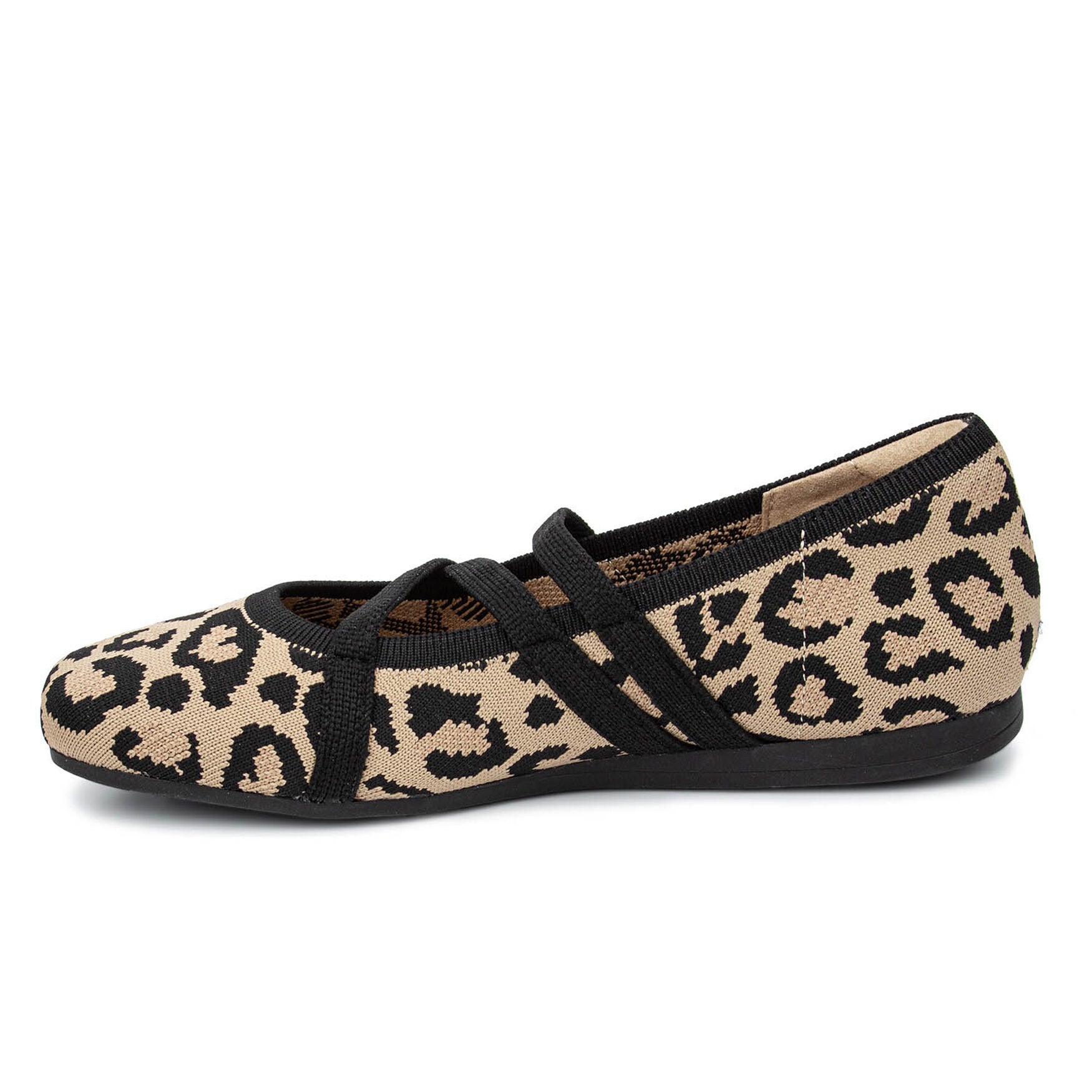 Nicolette Zig Zag Stretch Knit Flat, LEOPARD KNIT, alternate image number 3