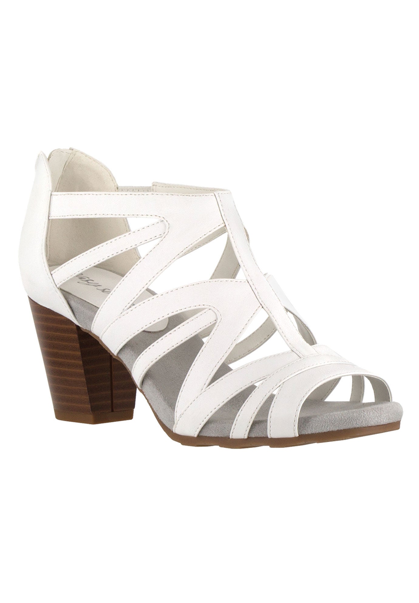 Amaze Sandal by Easy Street®, WHITE, hi-res image number 0