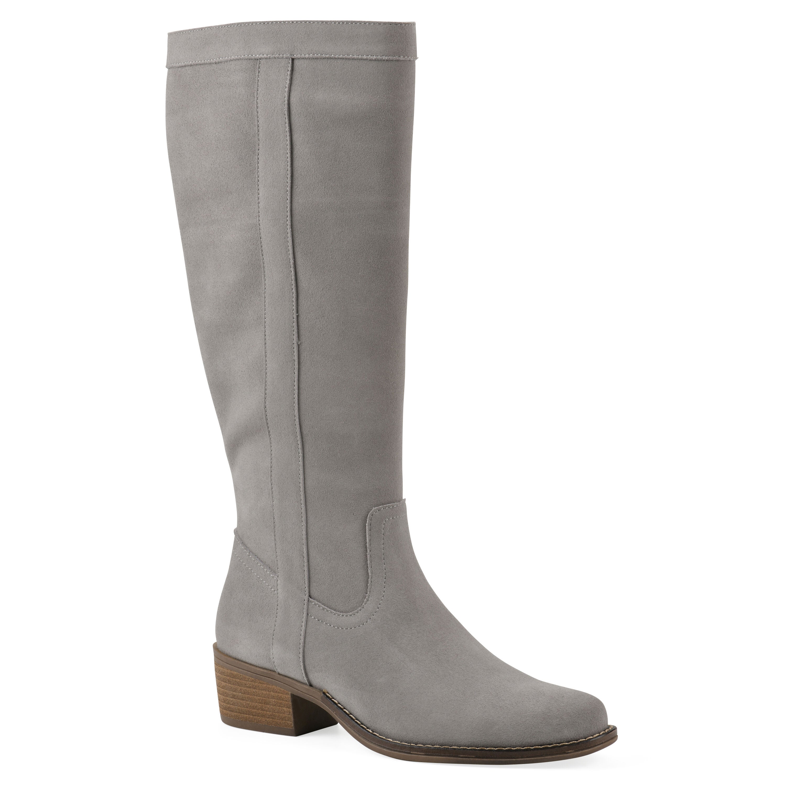 Altitude Wide Calf Tall Shaft Boot, LIGHT GREY SUEDE, hi-res image number 0