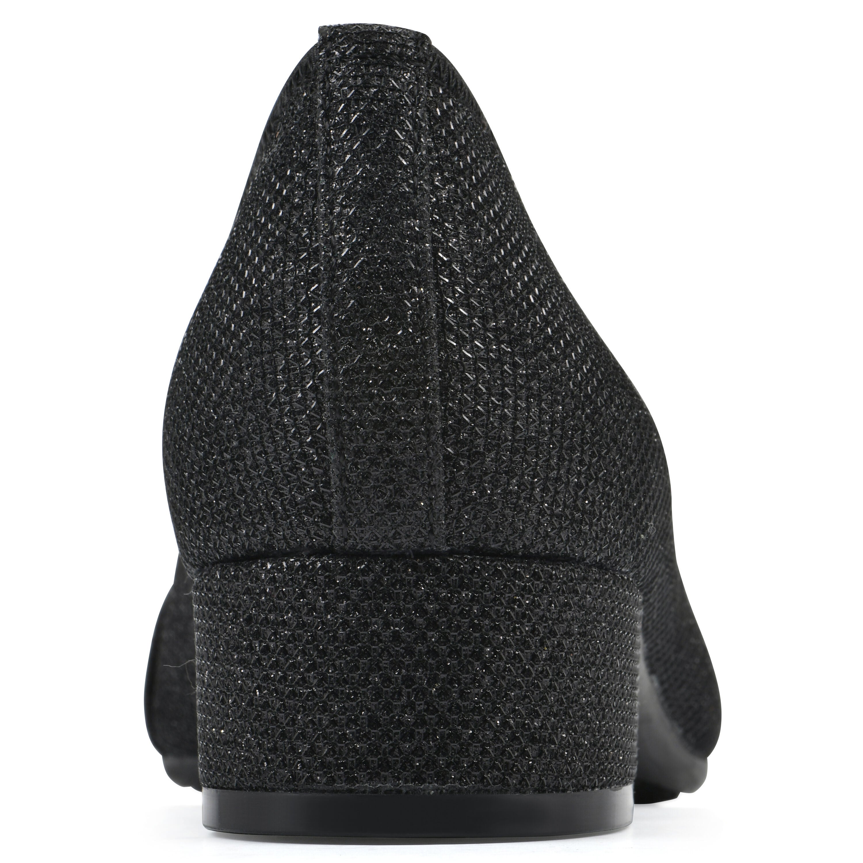 Bordeaux Low Block Heel, BLACK GLITTER, on-hover image number 1