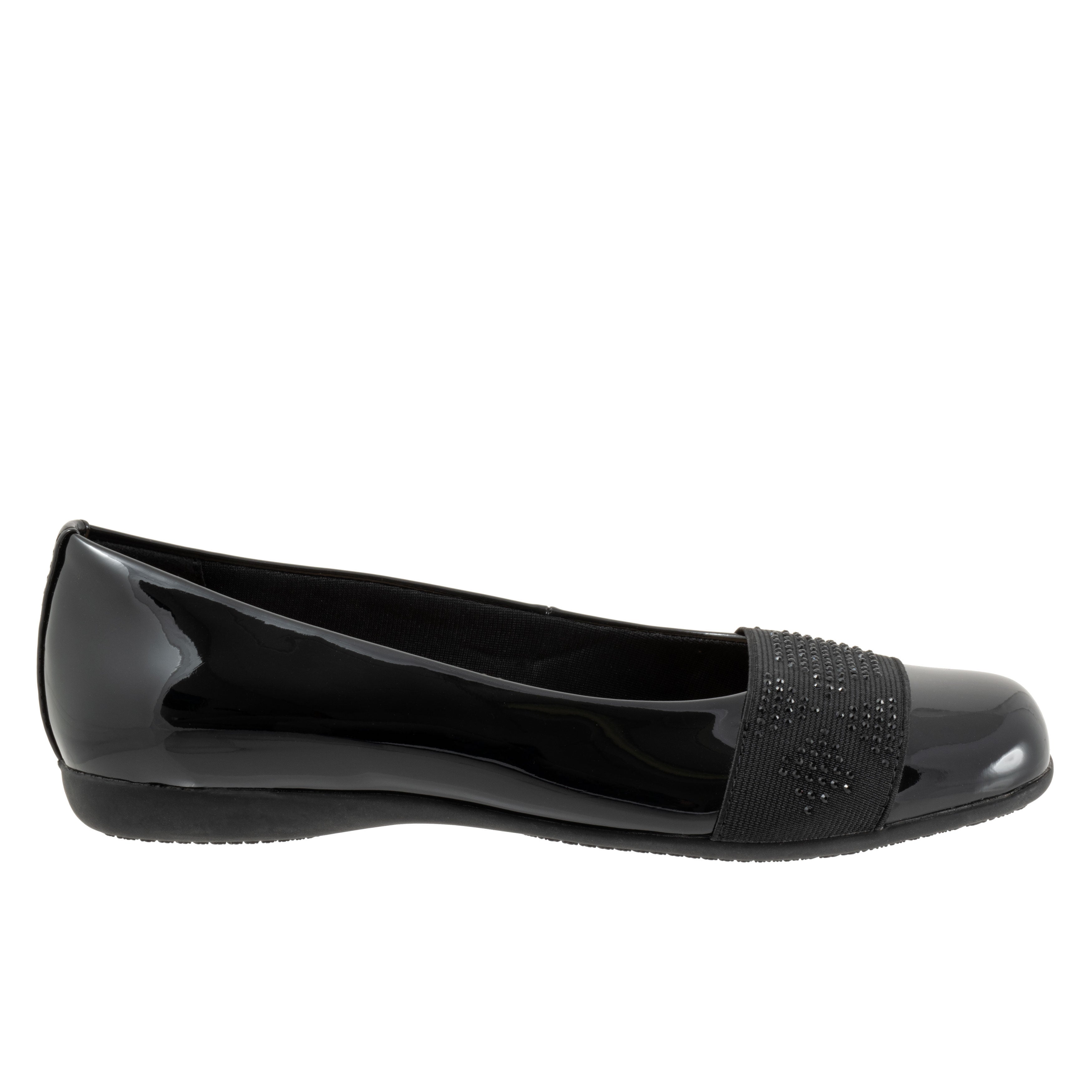 Samantha Flat, BLACK PATENT, alternate image number 4