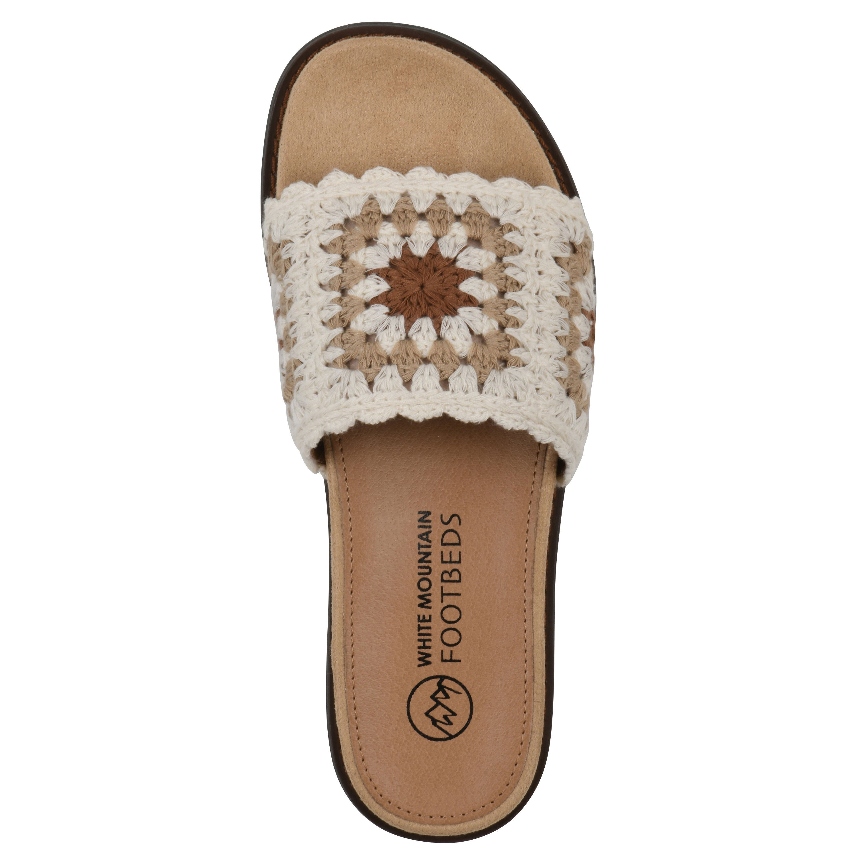 Maxim Slide Sandal, CREAM MULTI FABRIC, alternate image number 4