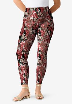 Plus Size Ankle Length Essential Stretch Legging