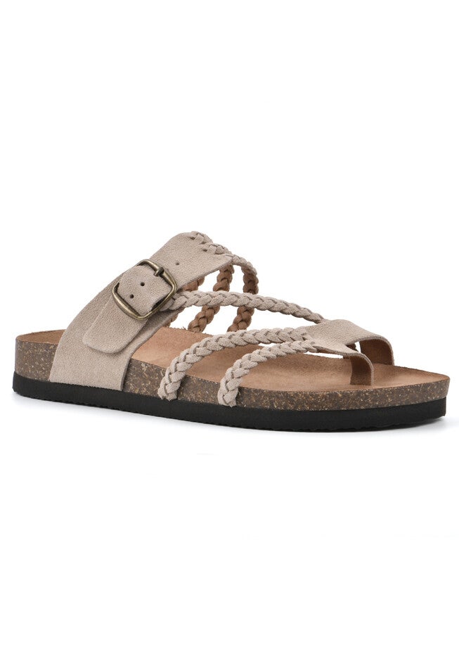 Hayleigh Casual Sandal, WOOD SUEDE, hi-res image number null