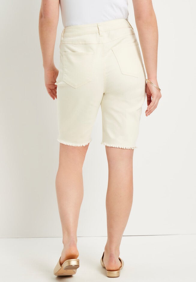 Curvie Fit Denim Shorts, , on-hover image number null