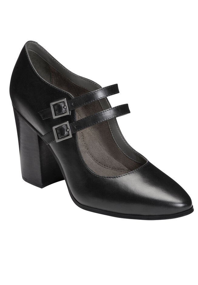 Washington Square Pumps by Aerosoles®, BLACK LEATHER, hi-res image number null