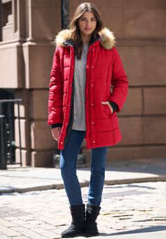 Plus Size Classic Length Puffer Coat