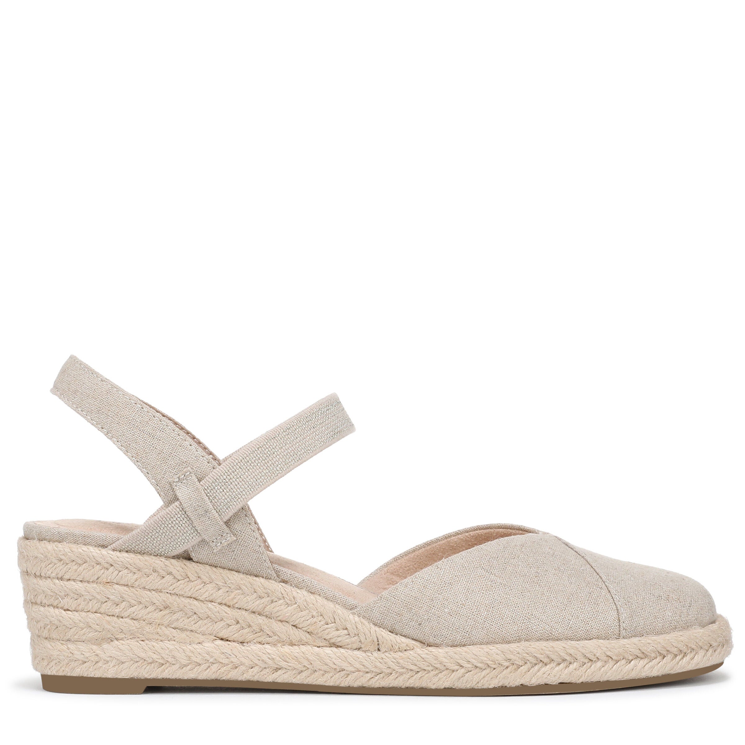 Pilar Wedge Sandal, PLATINO GOLD, alternate image number 3