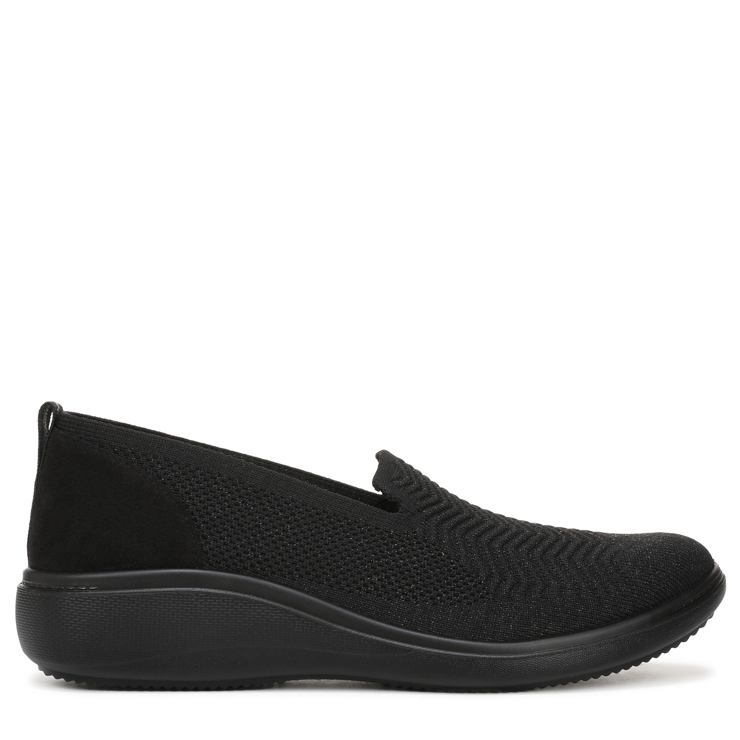 Boulevard Knit Slip-On Flat, BLACK, alternate image number 3