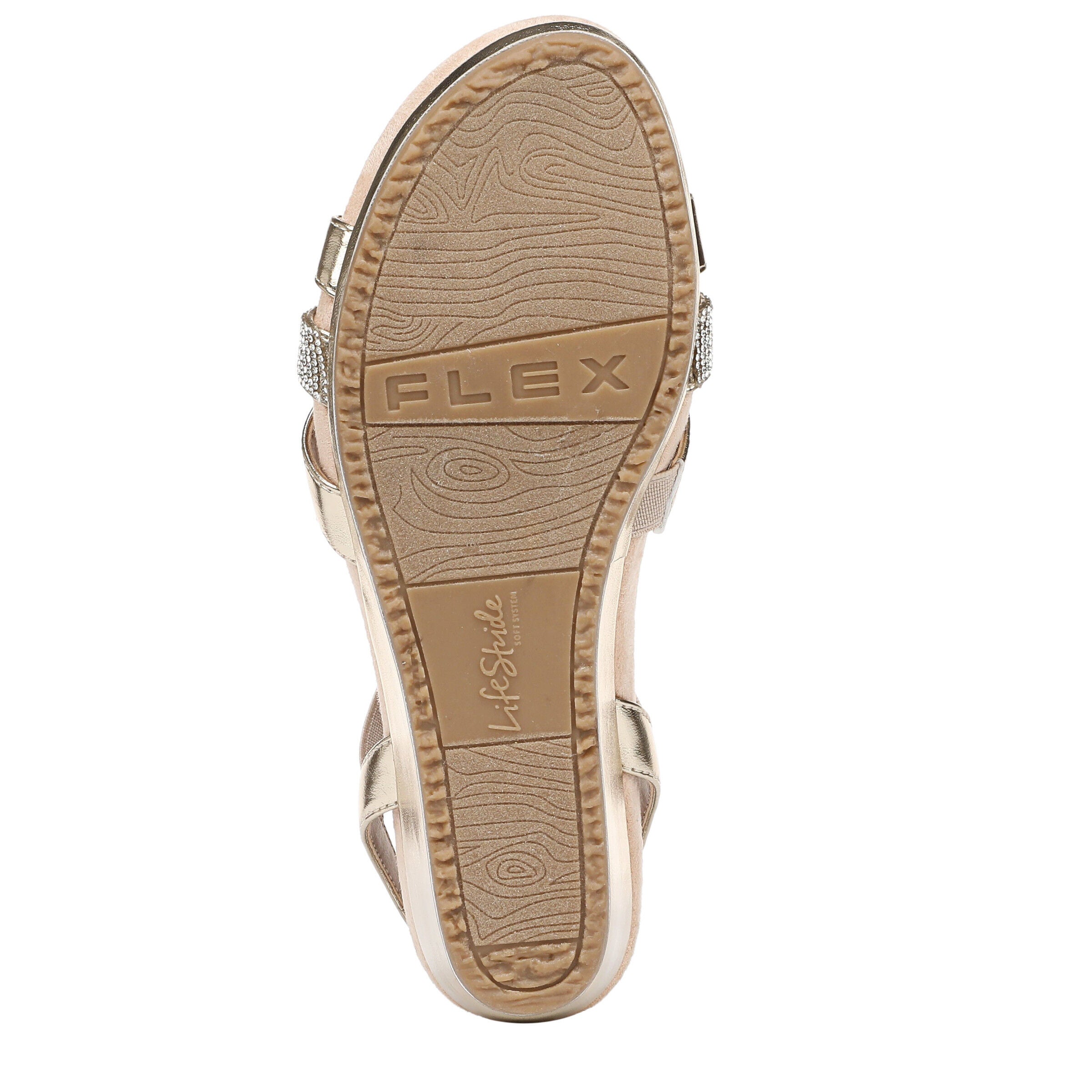 Mimosa Wedge Sandal, GOLD, alternate image number 7