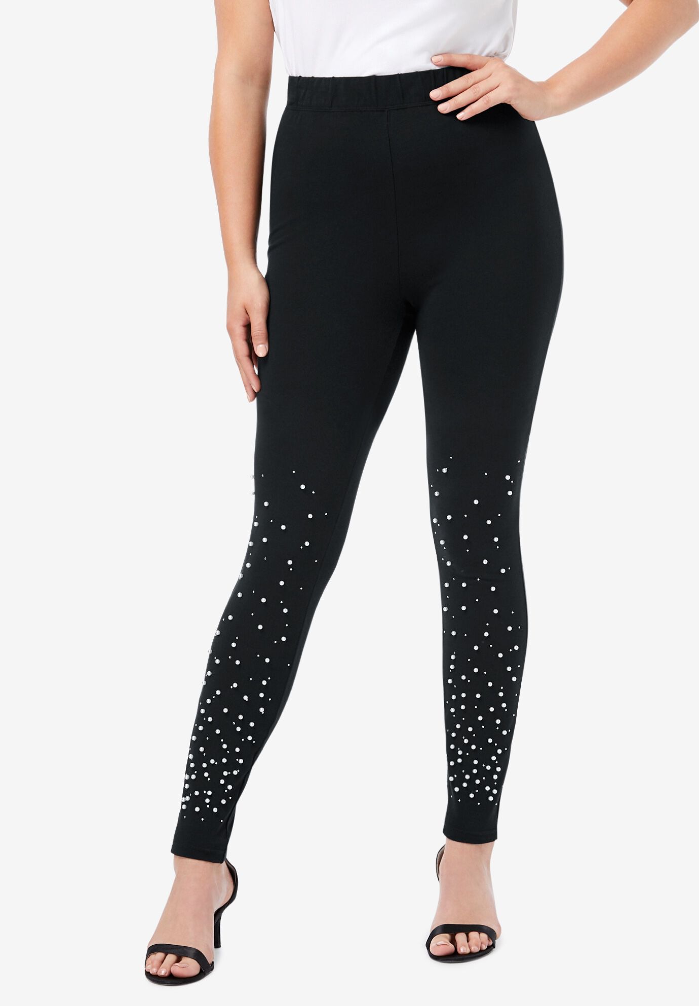 Leggings with pearls shop