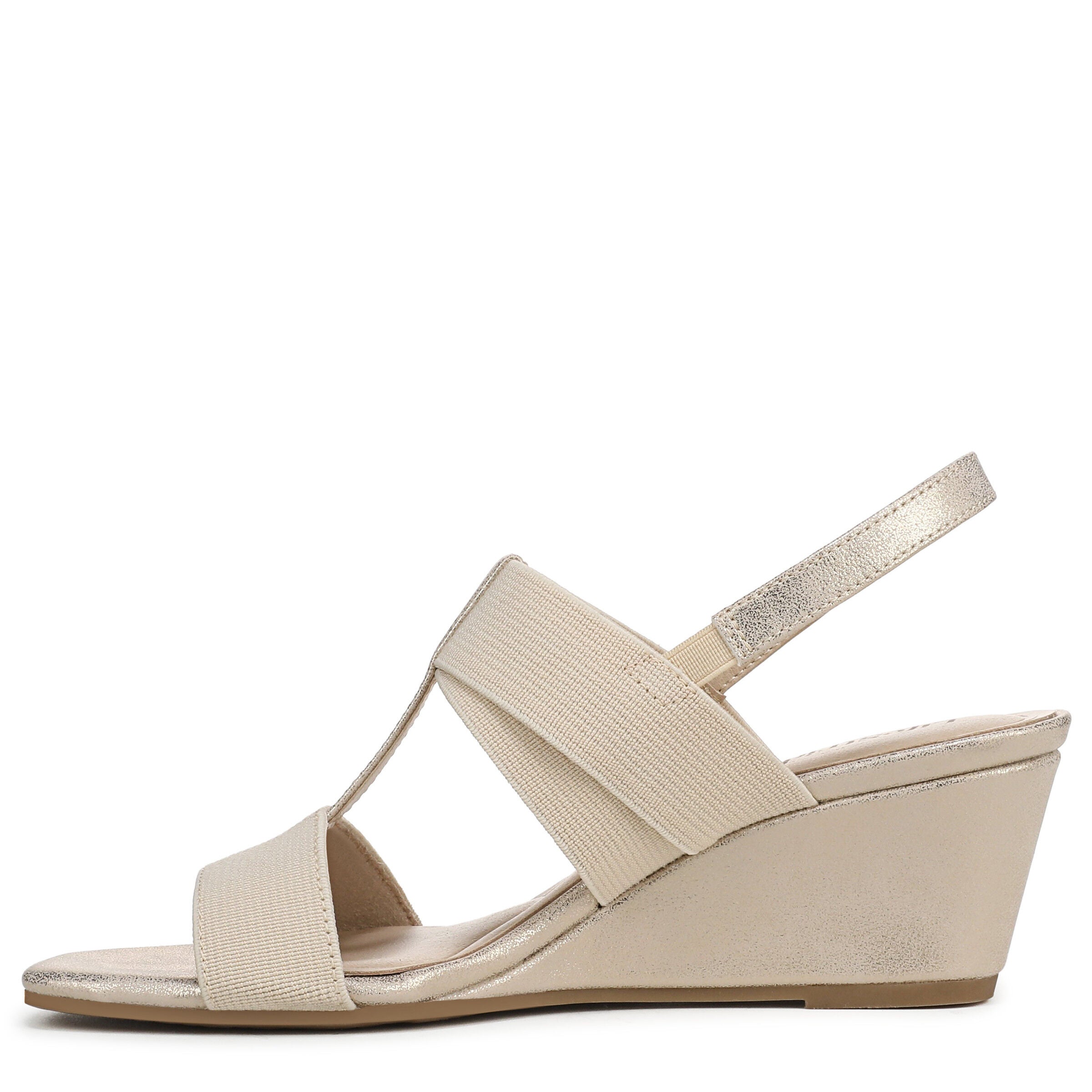 Sweet Slingback Wedge Sandal, PLATINO GOLD, alternate image number 5