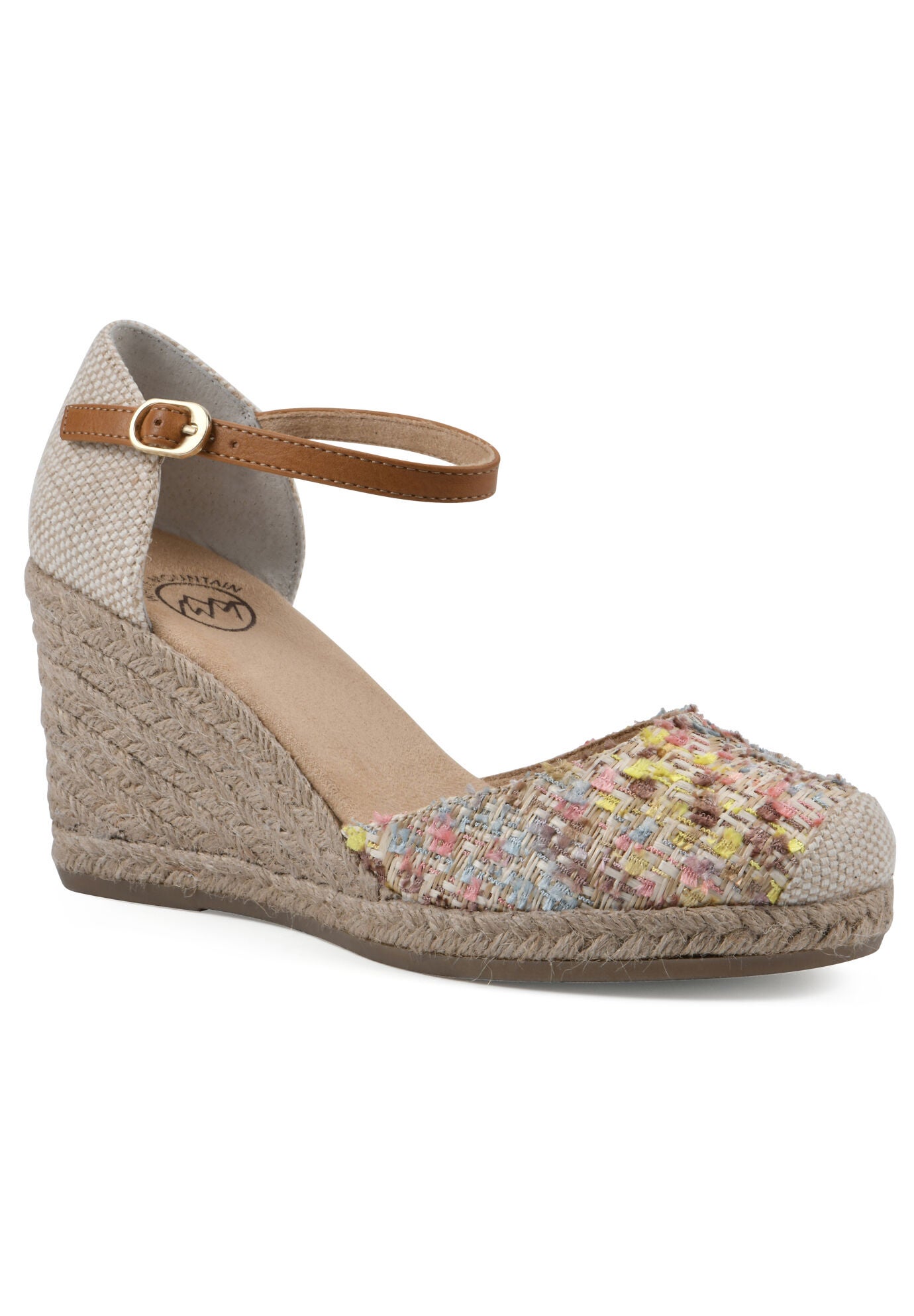 White Mountain Mamba Espadrilles, NATURAL MULTI FABRIC, hi-res image number 0