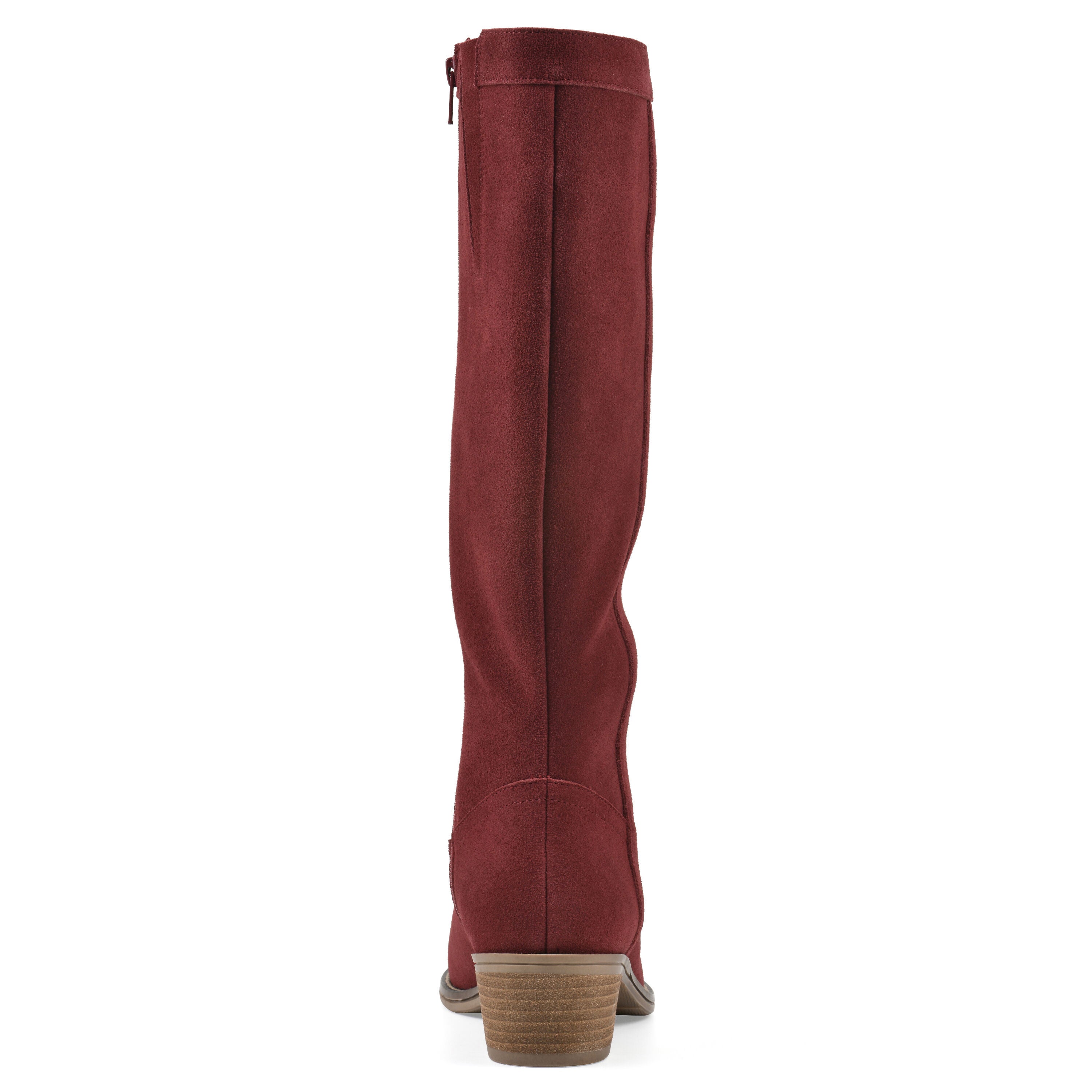 Altitude Wide Calf Tall Shaft Boot, BURGUNDY SUEDE, on-hover image number 1
