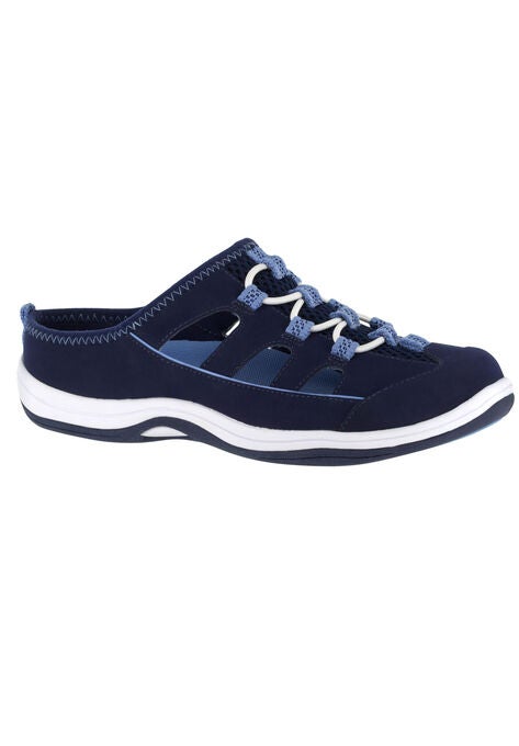 Barbara Flats by Easy Street®, NAVY LEATHER, hi-res image number null
