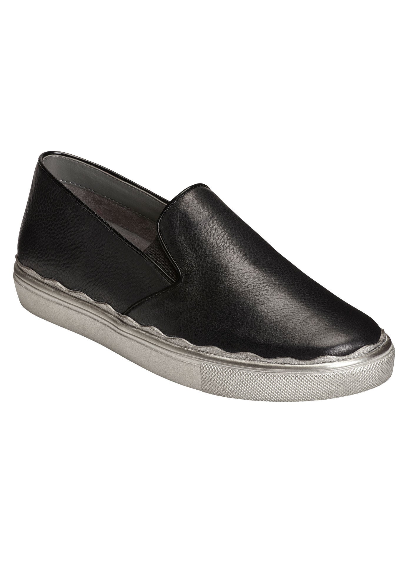 Millionaire Slip-Ons by Aerosoles&reg;, BLACK LEATHER, hi-res image number 0