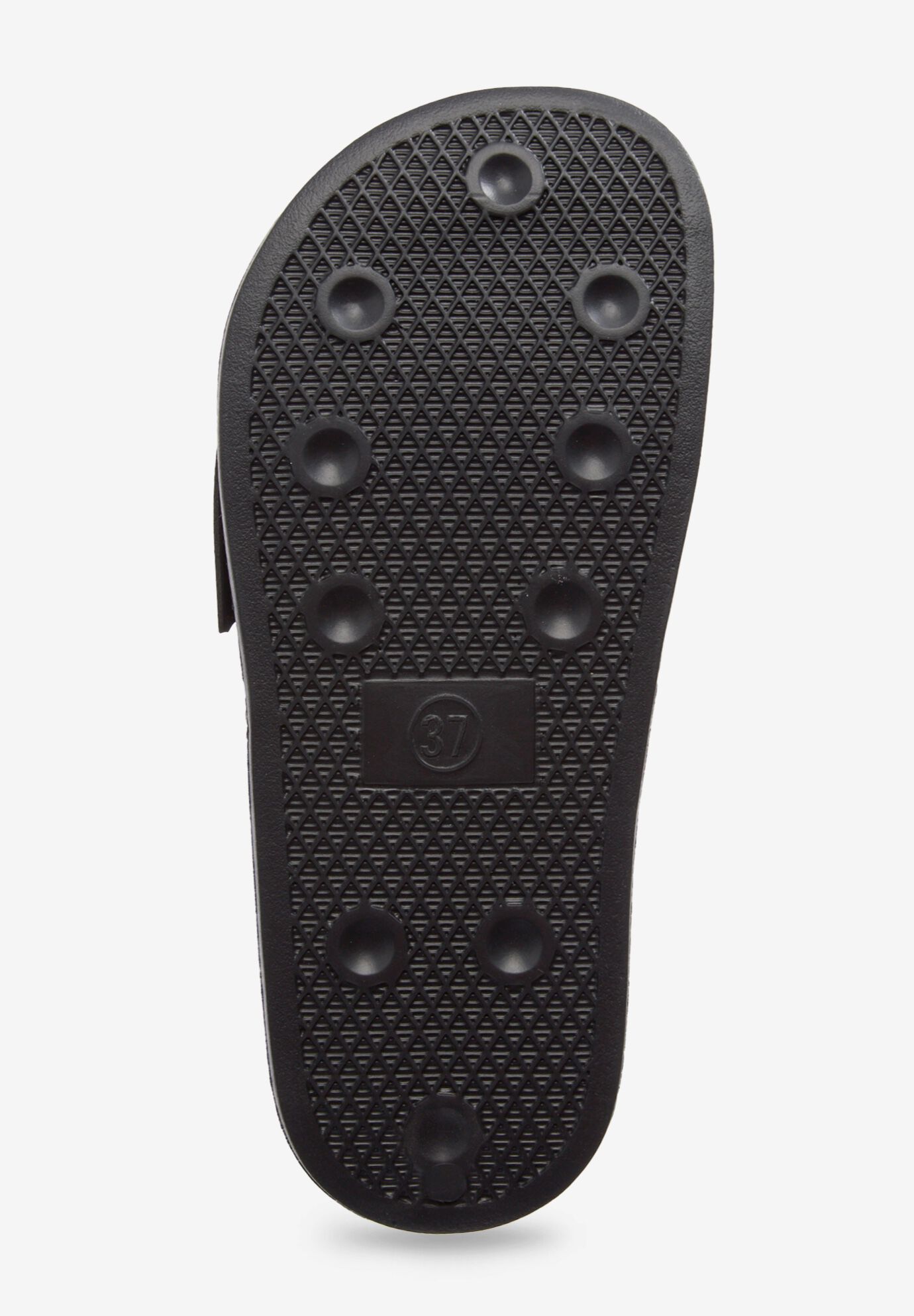 The EVA Slip On Slide Sandal, BLACK, alternate image number 2