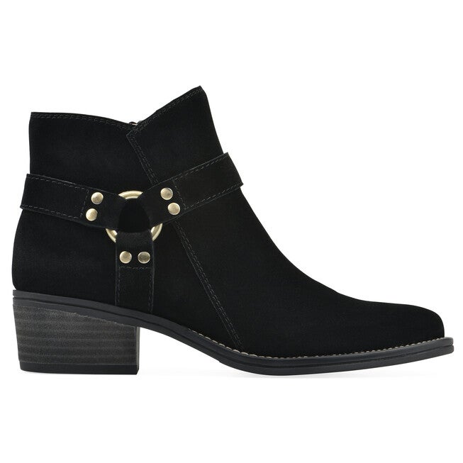 Altossa Western Bootie, BLACK SUEDE, alternate image number 2