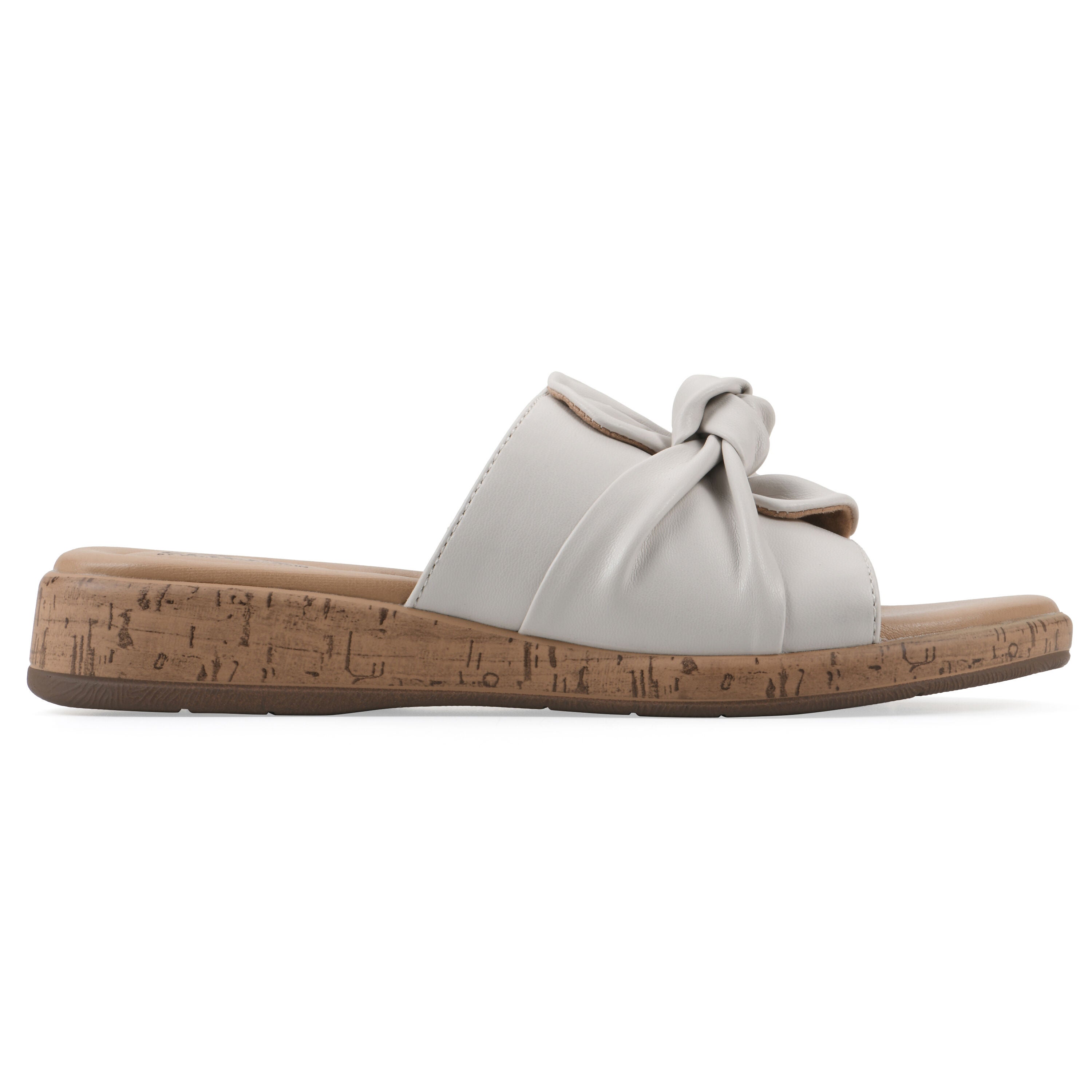 Bonelle Slide Sandal, OFF WHITE SMOOTH, alternate image number 2