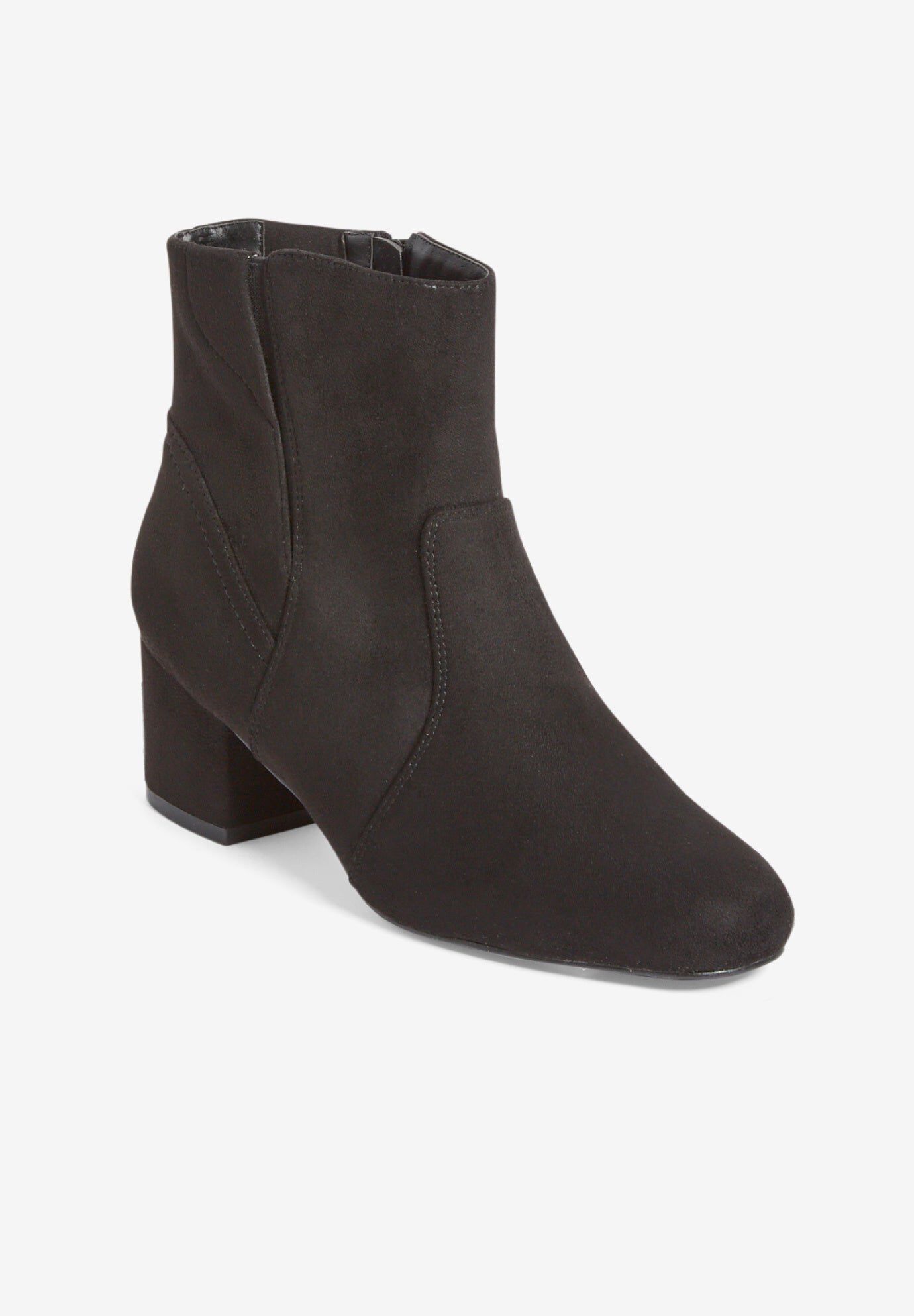 Chic Robin Bootie for Women - Ankle Height, Grey | Woman Within